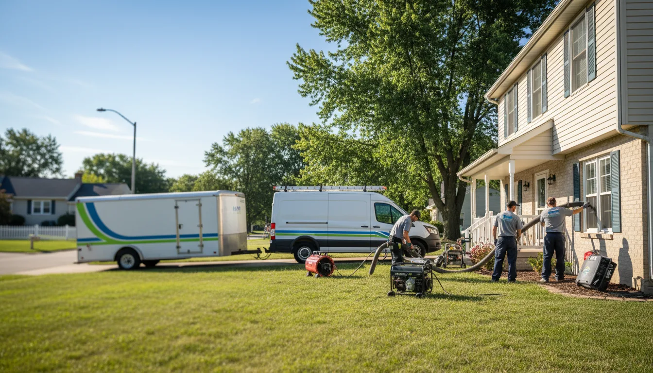 Flooded Basement Restoration And Cleanup With Repair in Hudson, IN near me